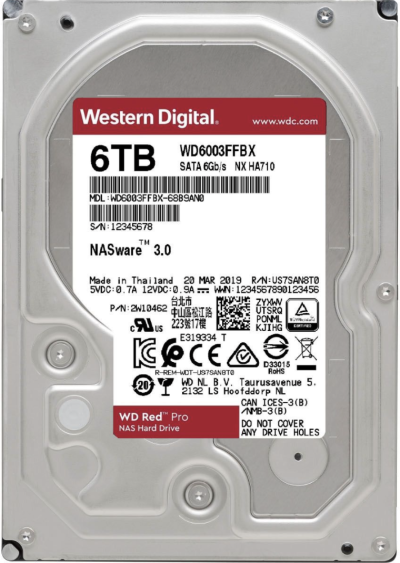 WD RED PRO 6TB 3.5 NAS HDD 256MB